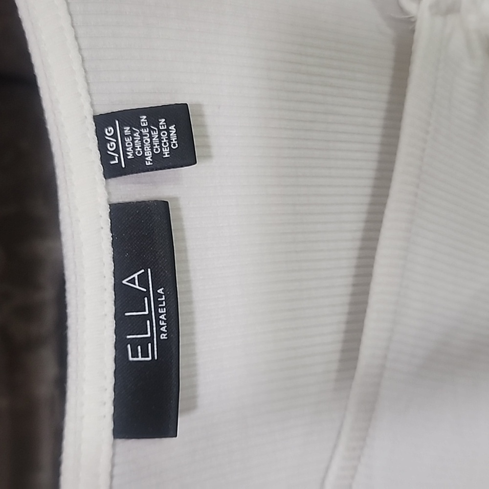 Ella Rafaella Ribbed Top sz L - Picture 4 of 8